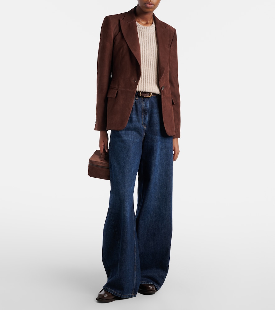 Brunello Cucinelli Monili suede blazer