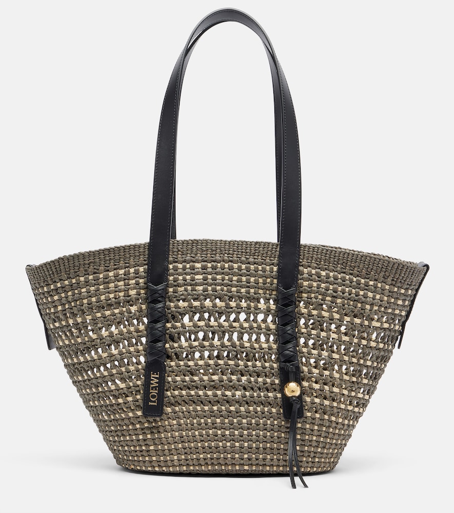 Paula's Ibiza Tote Bag Braid Medium mit Leder