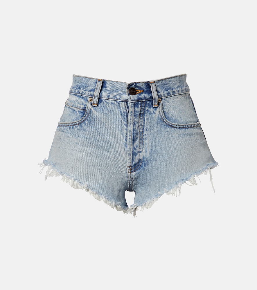 Frayed Denim Shorts