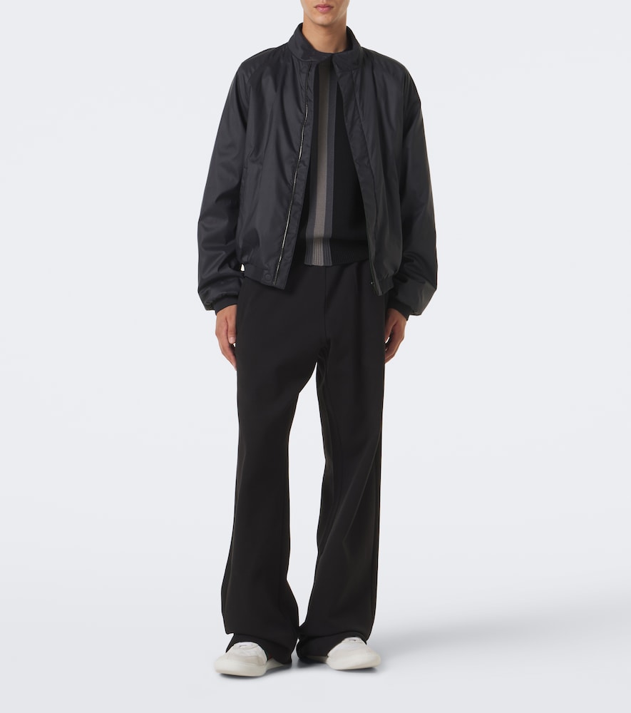 Cotton-Blend Jersey Wide-Leg Sweatpants