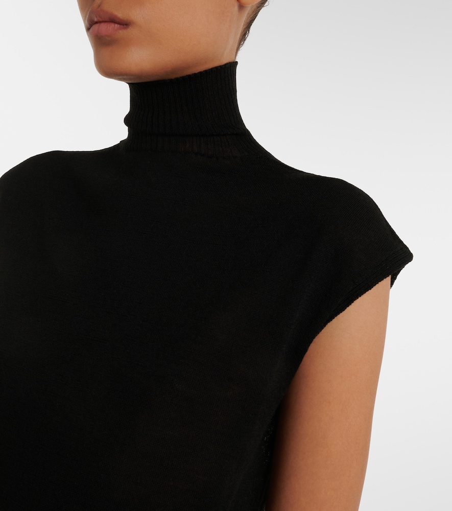  Rick Owens Rick Owens Virgin Wool Turtleneck Top 
