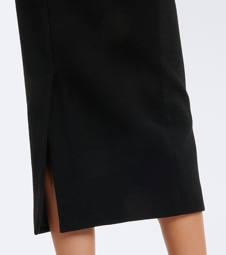 Wool-Blend Jersey Pencil Skirt
