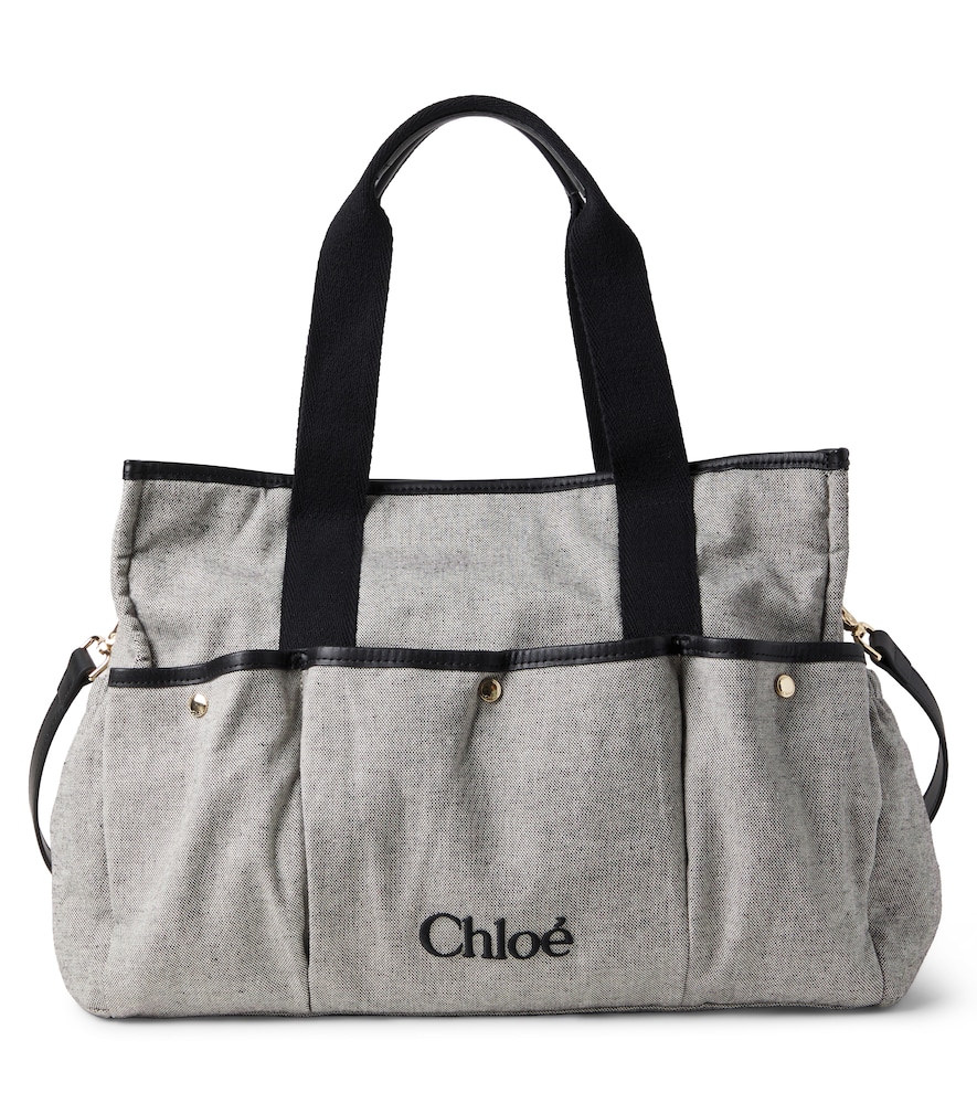 Chloé Kids Wickeltasche aus Baumwolle
