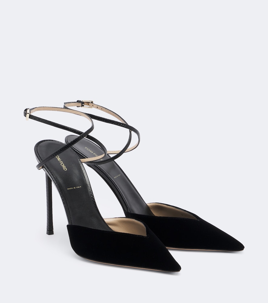 Pumps slingback Selen in velluto