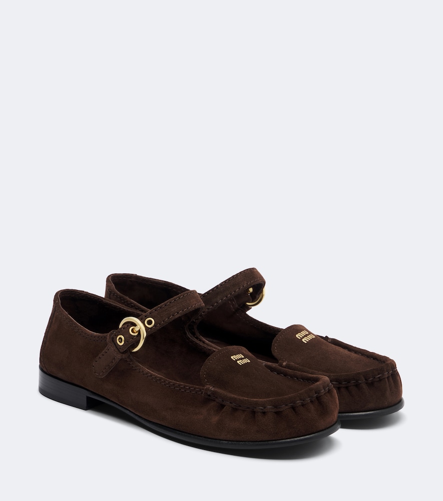 Miu Miu Ballerines Mary Jane en daim 910 €