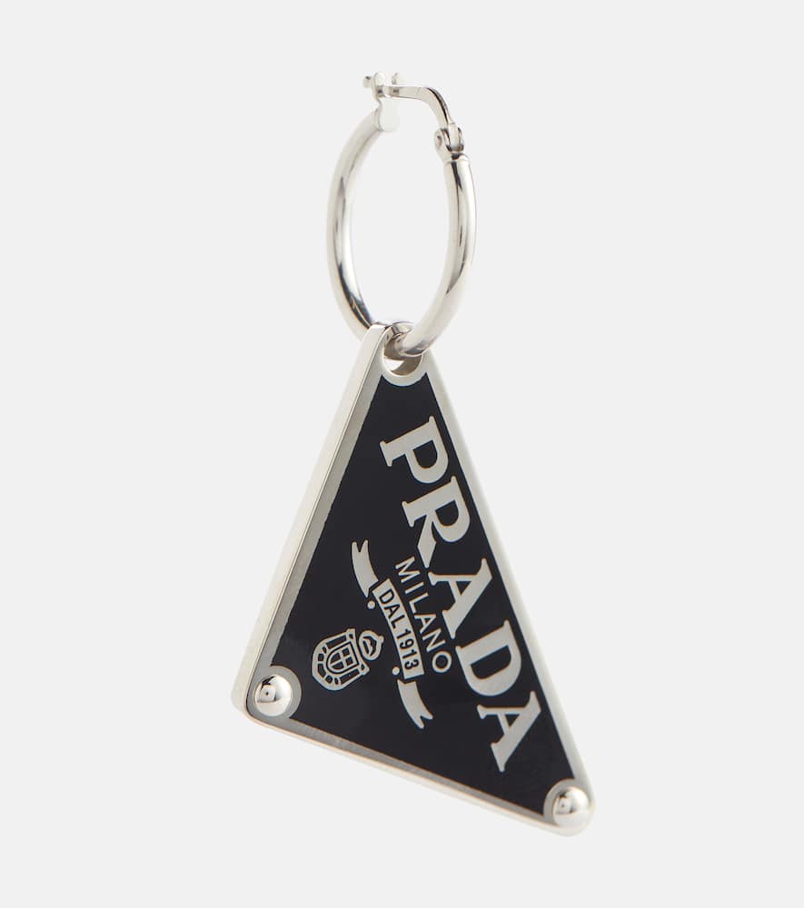 Logo hoop earring