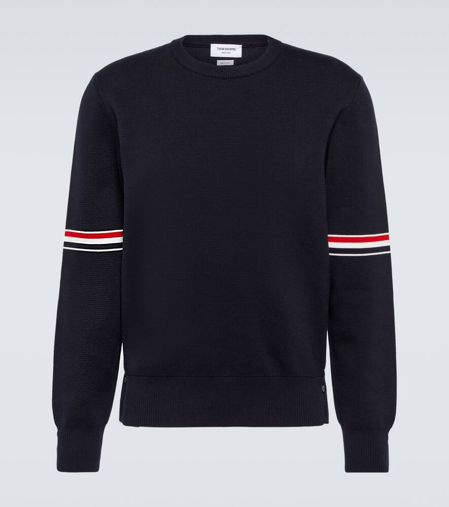 Thom Browne Rwb Armbands In Navy