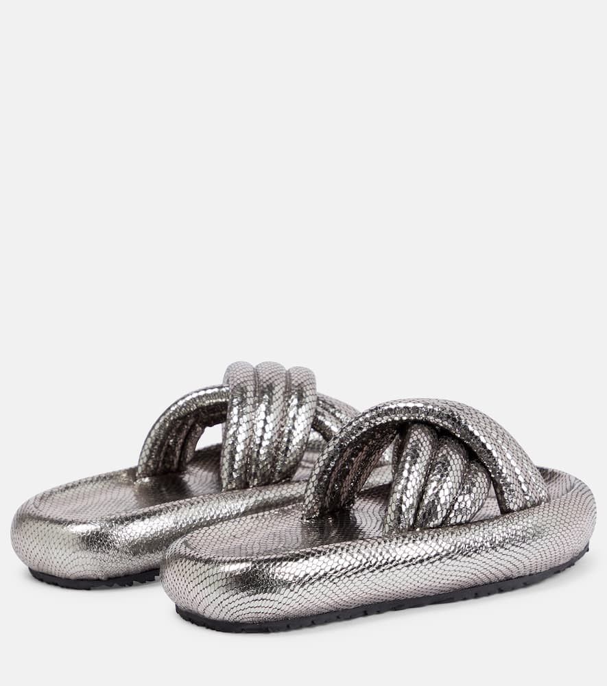 Isabel Marant Niloo Sandals In Gun Metal