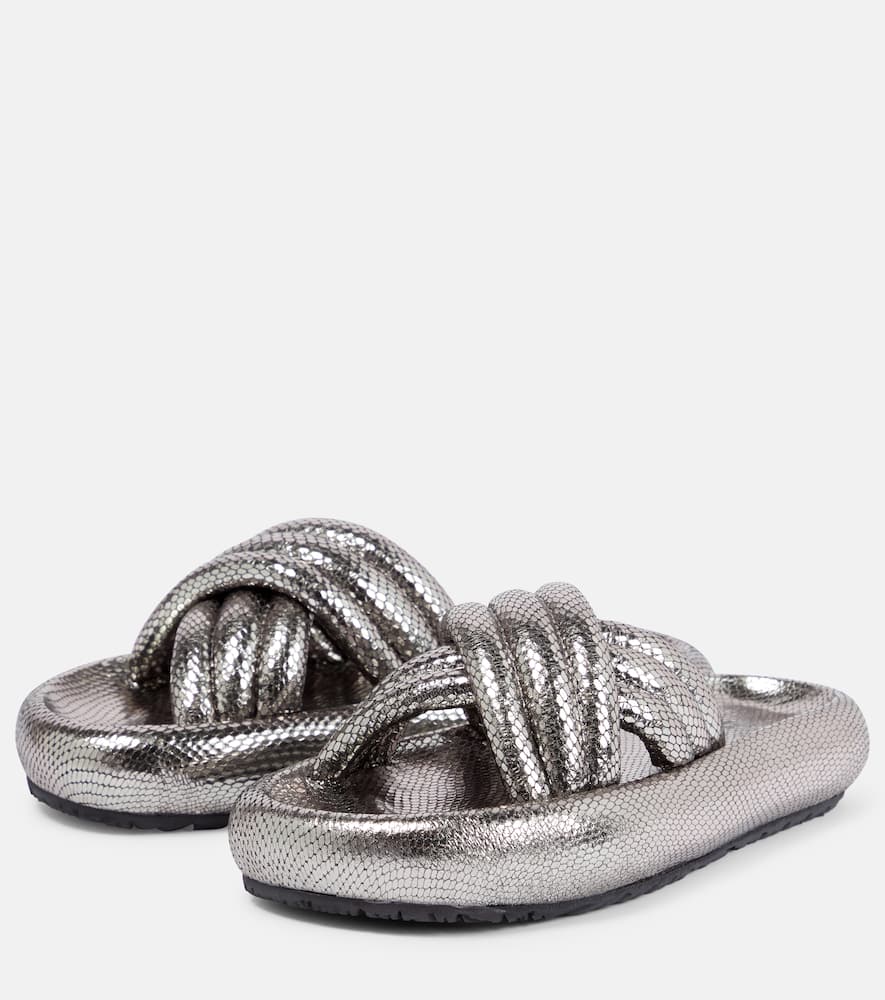 Isabel Marant Niloo Sandals In Gun Metal