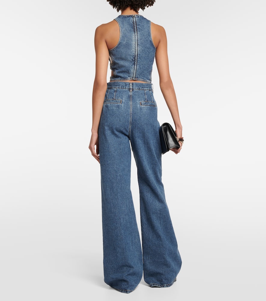 Chloé Chloe Denim Top In Blue