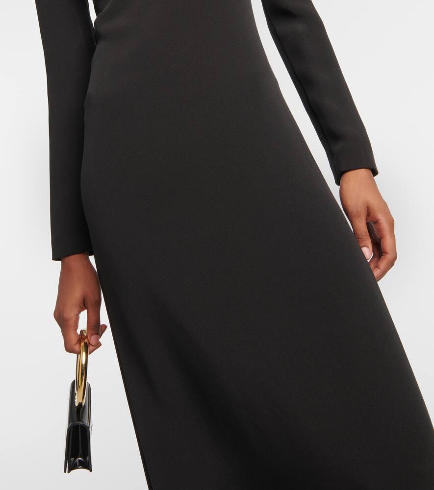 Shop Loro Piana Silk Maxi Dress In Black