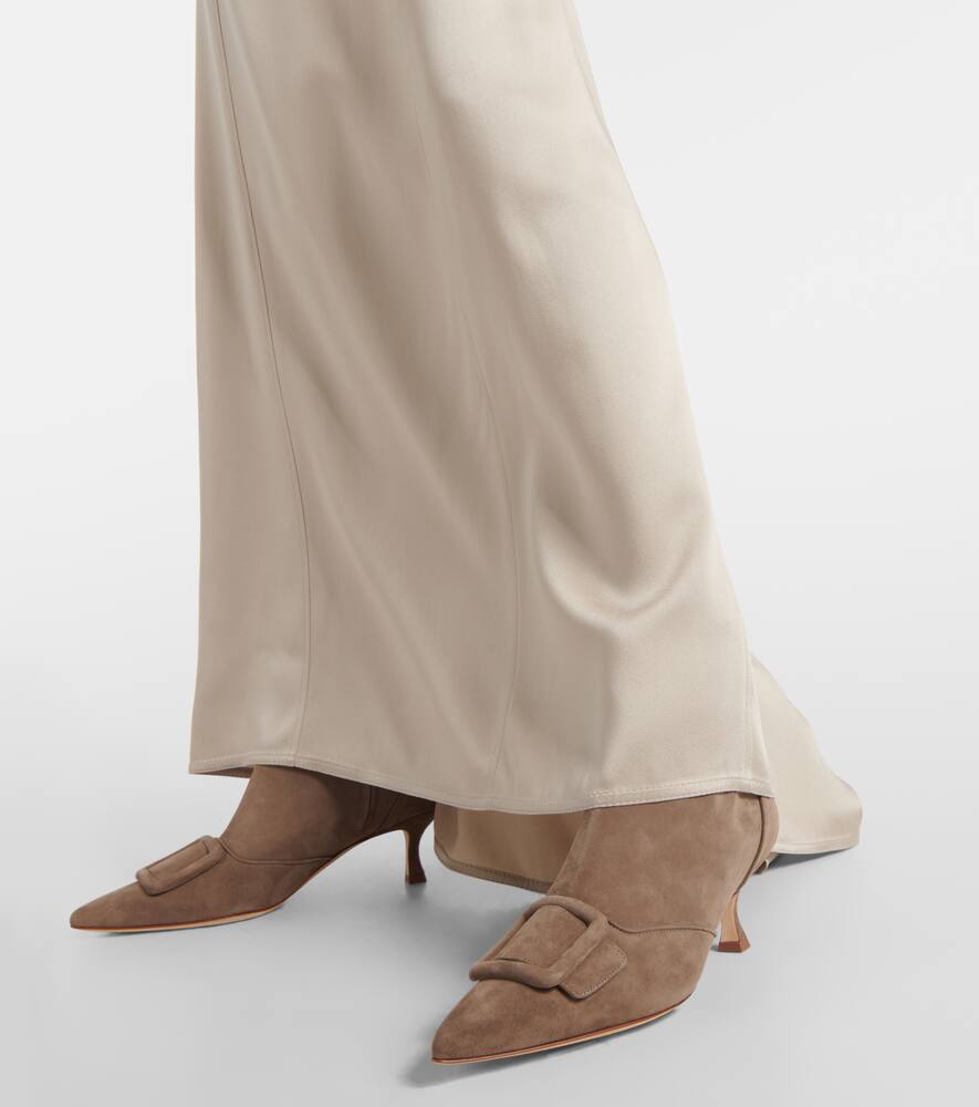 Manolo Blahnik Baylow embellished suede ankle boots | Smart