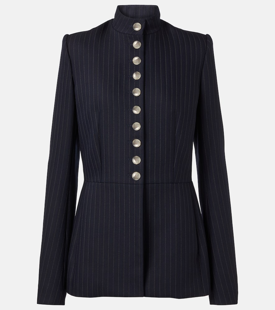 Samuel chalk stripe wool-blend jacket