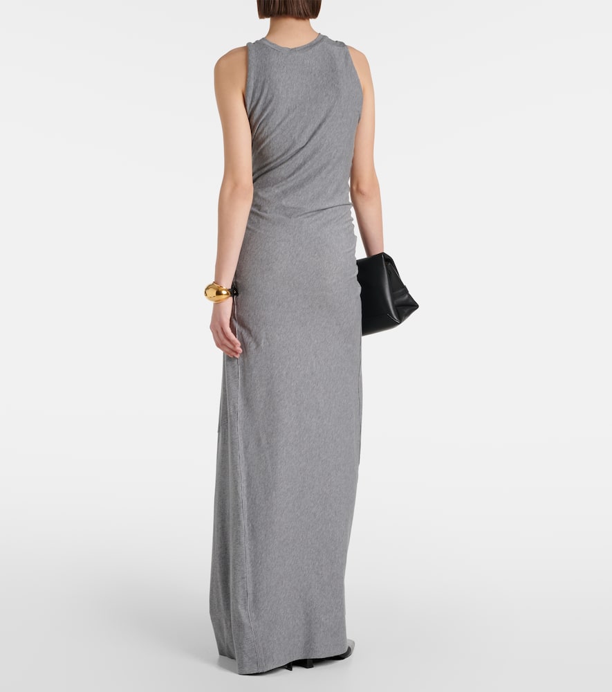 Victoria Beckham Detail Maxi Dress In Titanium
