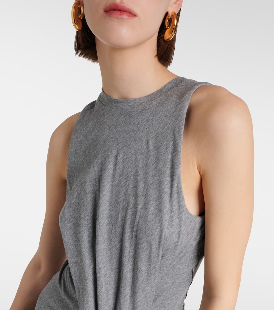 Victoria Beckham Detail Maxi Dress In Titanium