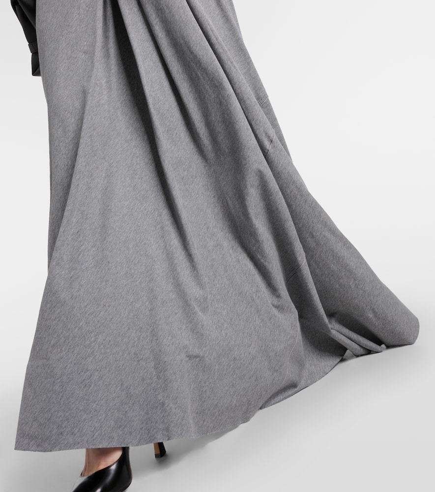Victoria Beckham Detail Maxi Dress In Titanium