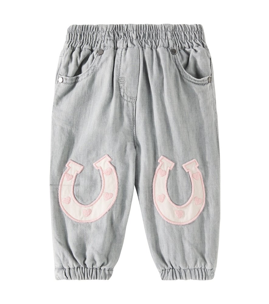 Stella McCartney Kids Baby embroidered straight jeans　ステラ マッカートニー キッズ ベビー エンブロイダリー ストレート ジーンズ Stella