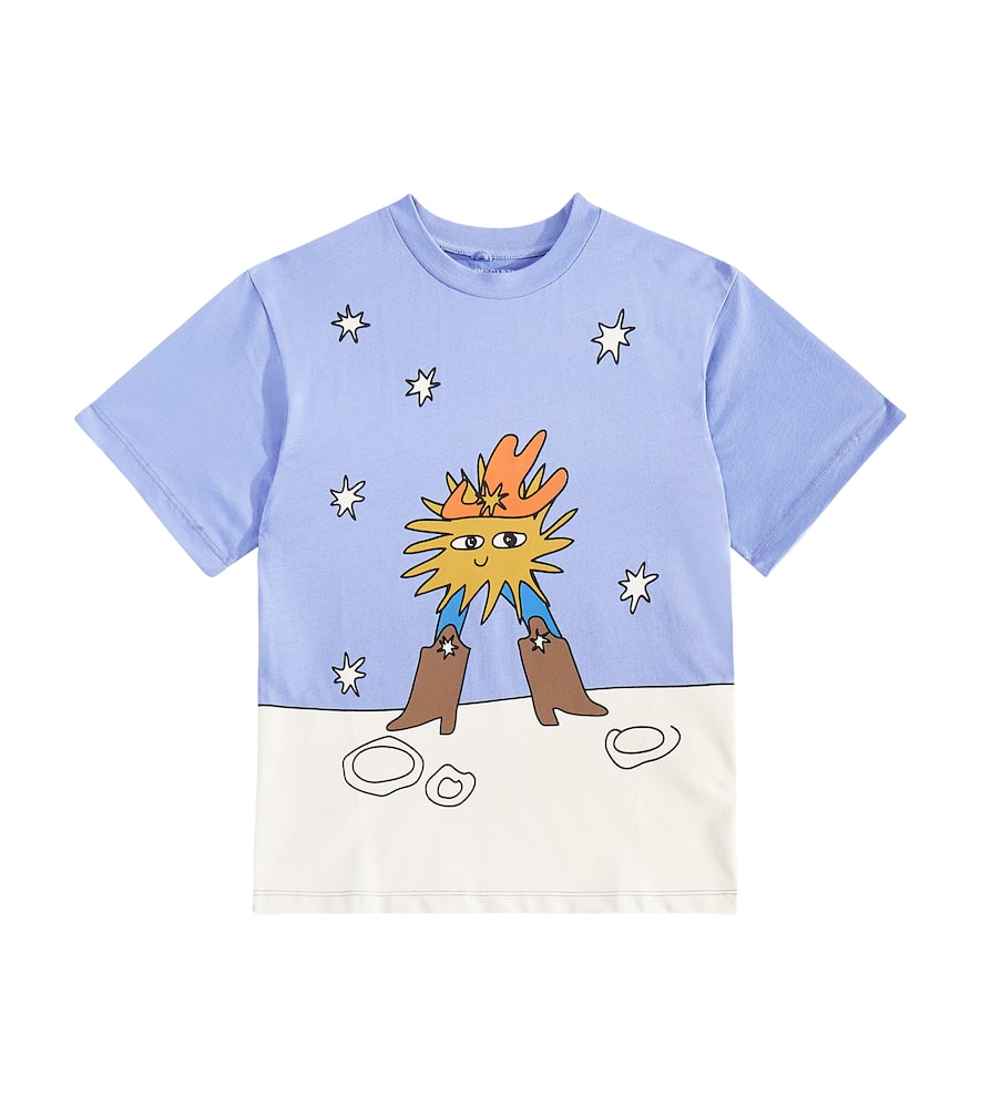 Stella McCartney Kids Printed cotton jersey T-shirt