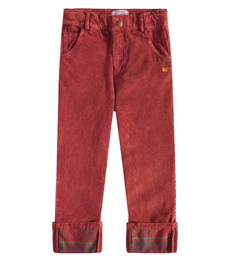 Bobo Choses B.c. Cotton Corduroy Straight Pants In Brown
