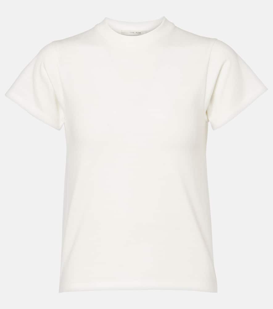 The Row Calibi Brushed Cotton Silk Jersey T-shirt In White
