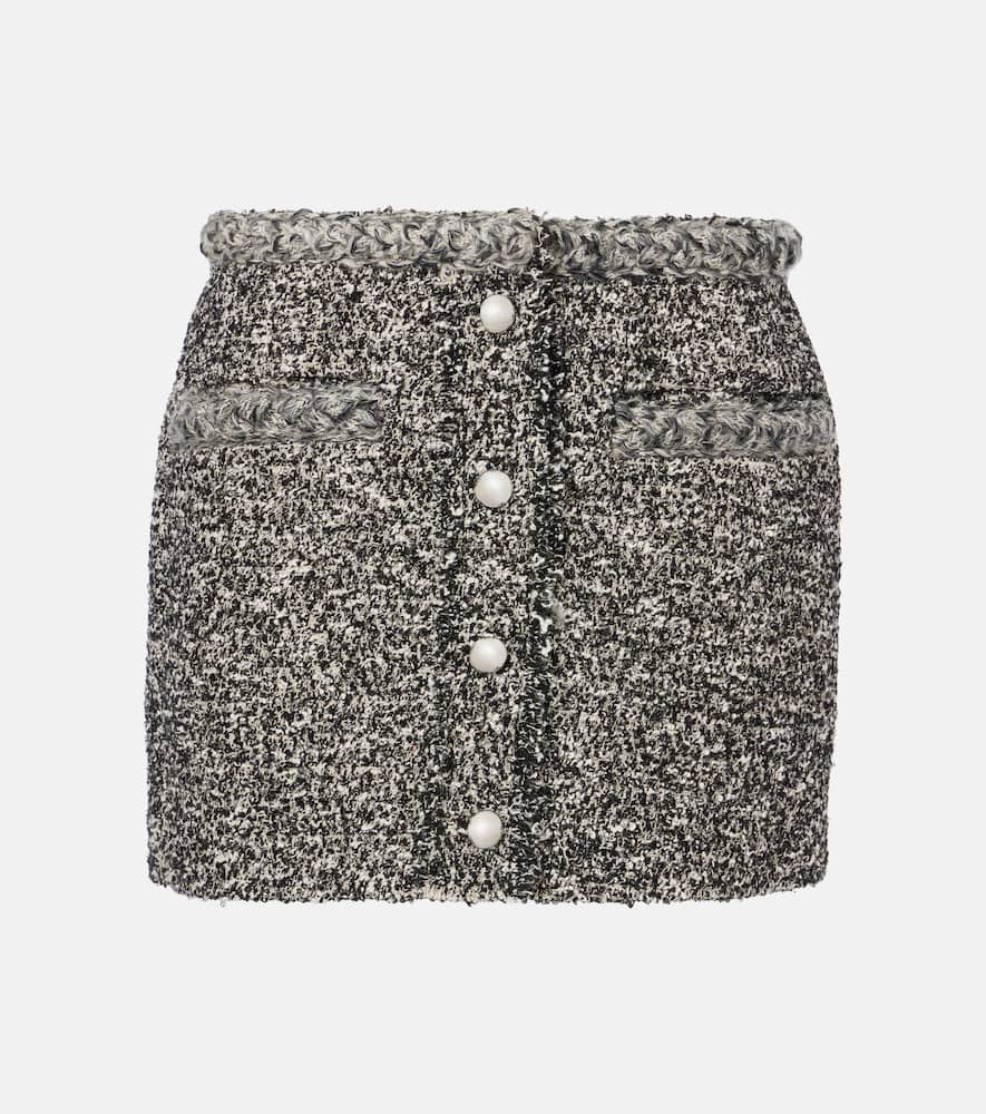 Isabel Marant Gleny Tweed Miniskirt In Black