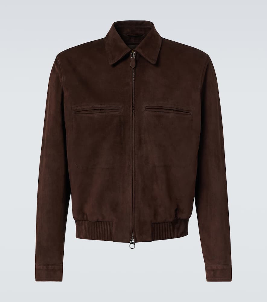 Kane suede bomber jacket