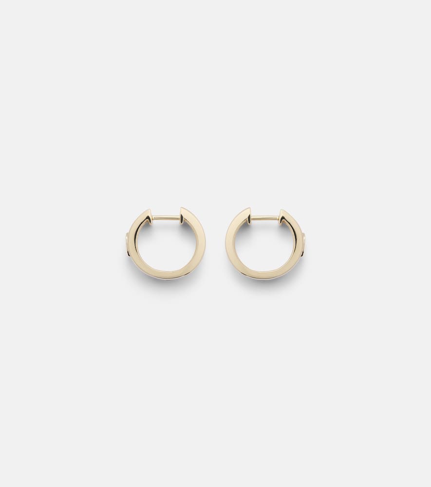 Shop Stone And Strand Trio Ridge 14kt Gold Earrings With Diamonds