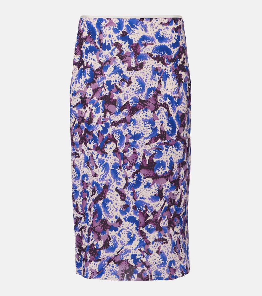 Floral pencil skirt