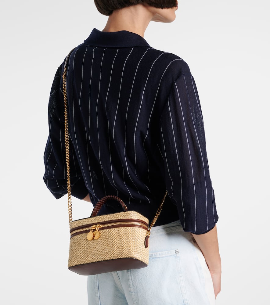 Stella McCartney Falabella Mini raffia tote bag
