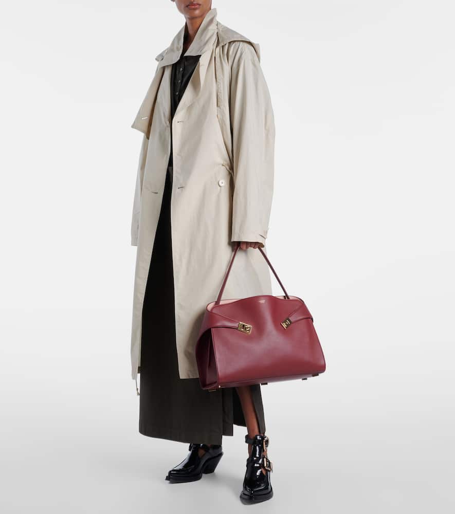 Ferragamo Hug Large Leather Shoulder Bag