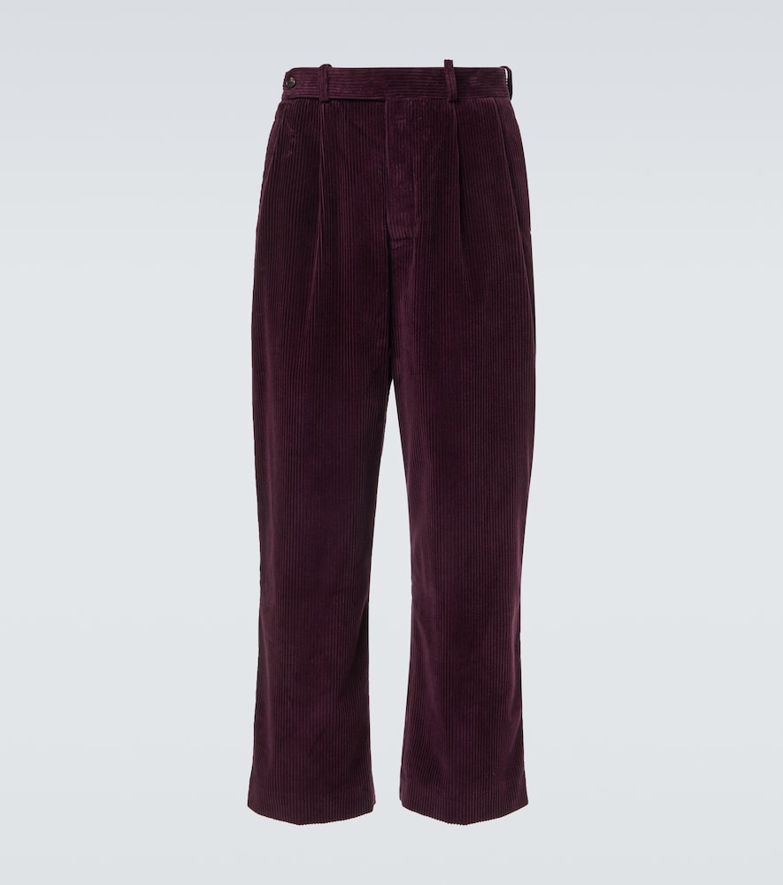Bode Mcnab Cotton Corduroy Wide Leg Pants
