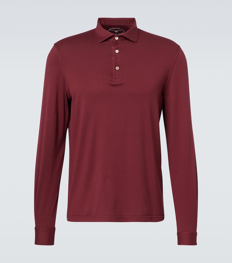 Fedeli Zero cotton jersey polo shirt