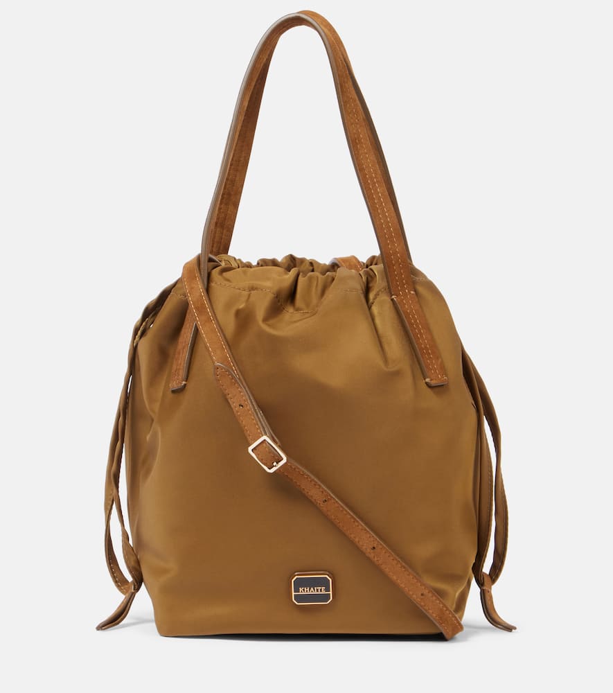 Khaite Rory Medium Leather-trimmed Bucket Bag