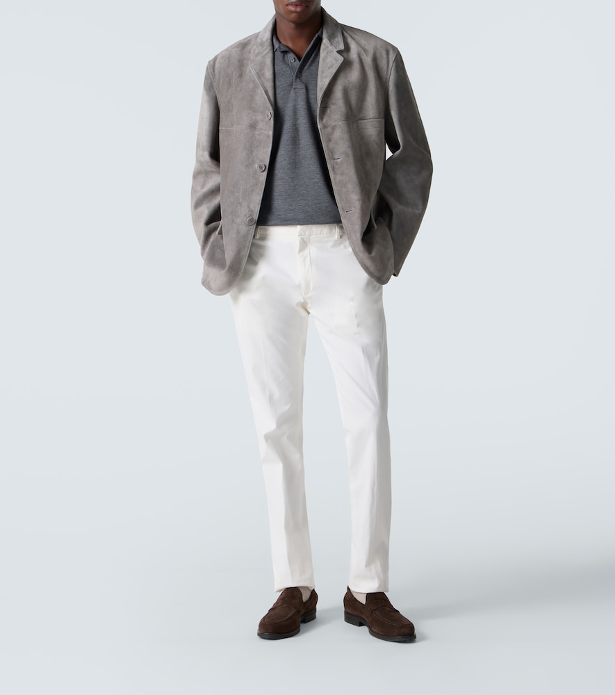 Cotton And Silk Piqué Polo Shirt