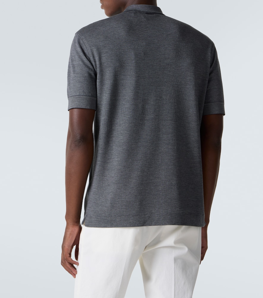  Zegna Zegna Polohemd Aus Baumwolle Und Seide 