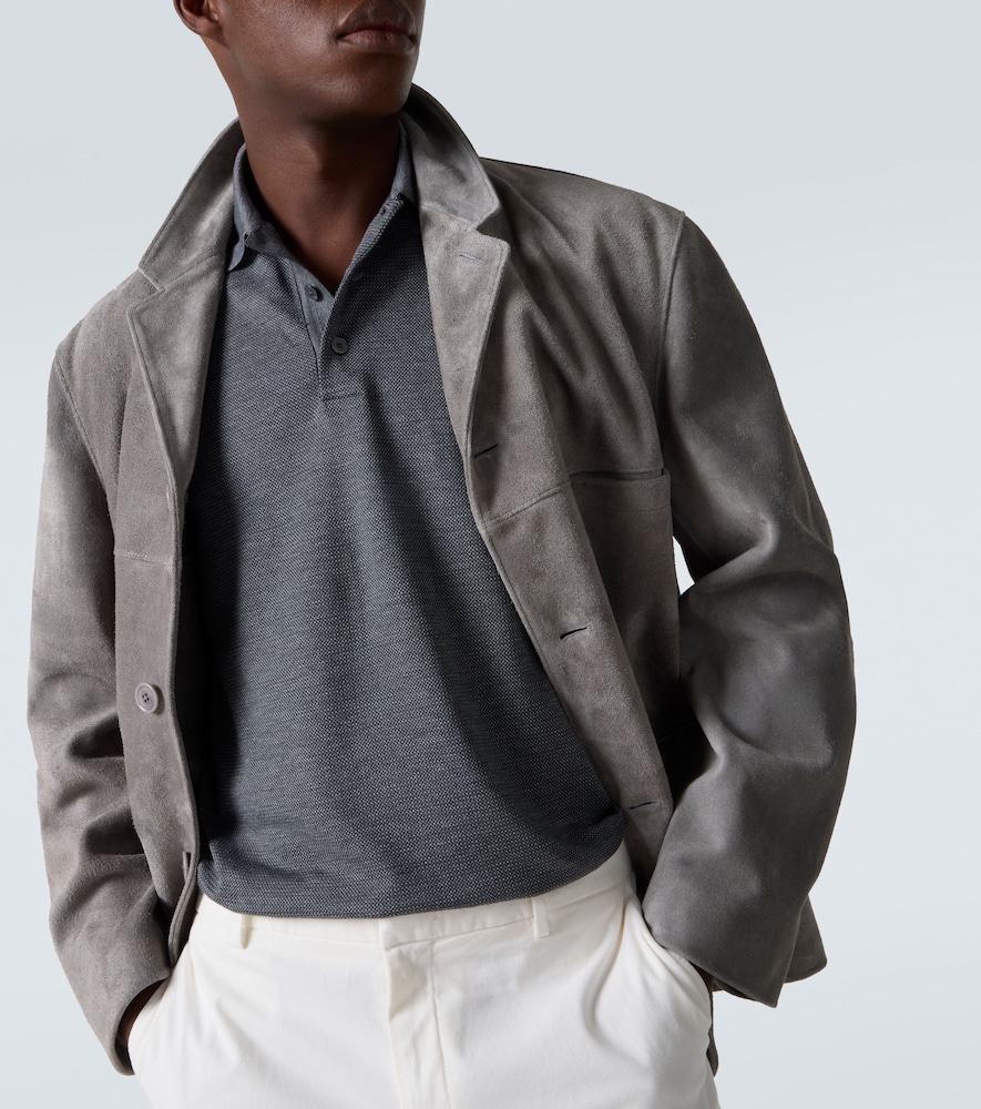 Cotton And Silk Piqué Polo Shirt