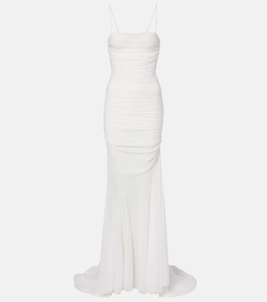Draped gown
