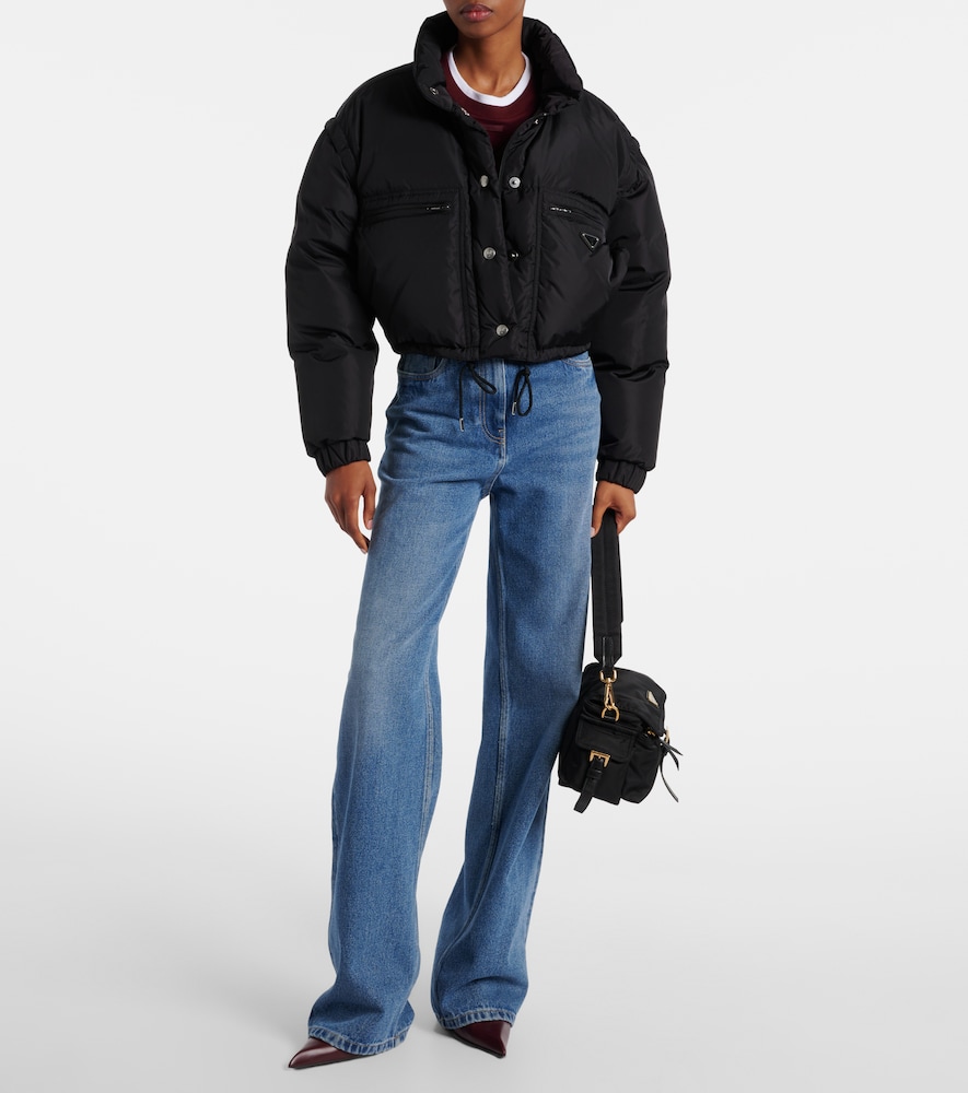  Prada Prada Cropped-daunenjacke Aus Re-nylon 