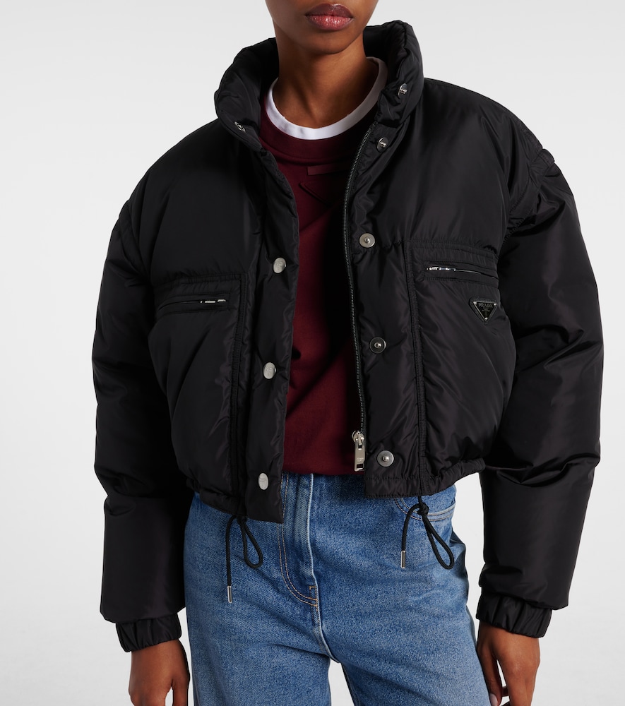  Prada Prada Cropped-daunenjacke Aus Re-nylon 