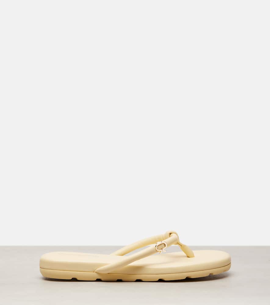 Gianvito Rossi Fiji Leather Thong Sandals