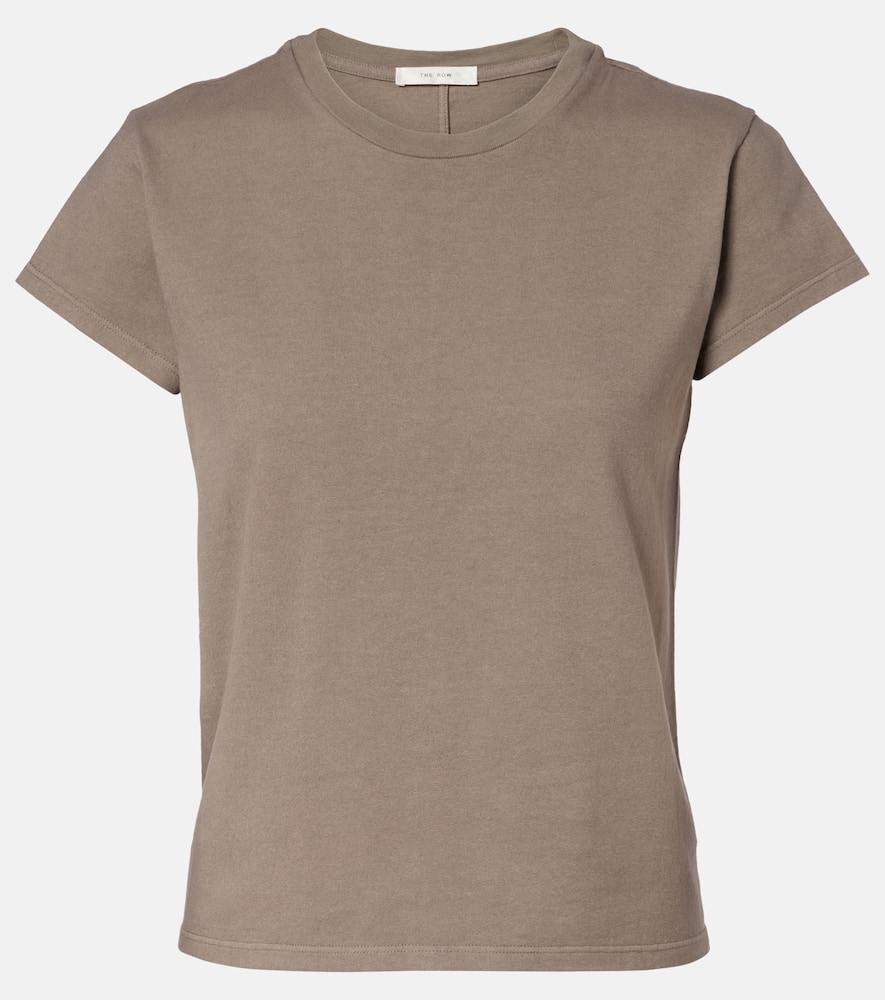 The Row Tori Cotton T-shirt In Brown