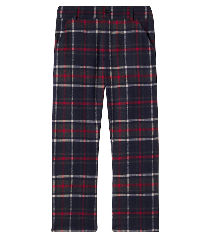 Patachou Plaid Flannel Pants In Multi