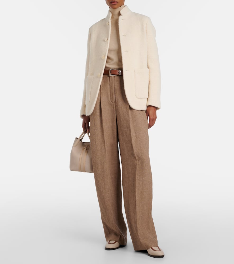 SPAGNA羊驼毛、羊毛与真丝夹克