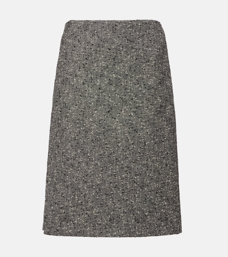 Gucci Midirock Aus Einem Wollgemisch In Gray