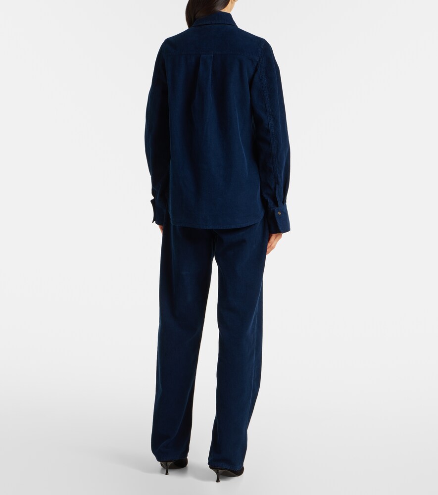  Victoria Beckham Victoria Beckham Hemd Aus Baumwoll-cord 