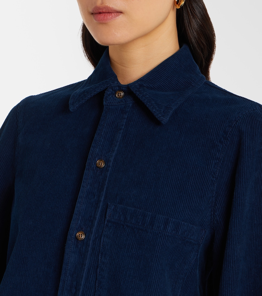  Victoria Beckham Victoria Beckham Hemd Aus Baumwoll-cord 