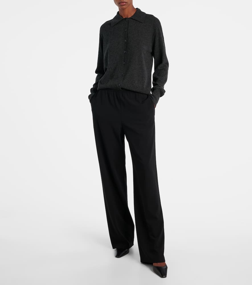 The Row Carla 80 Leather Mules In Black