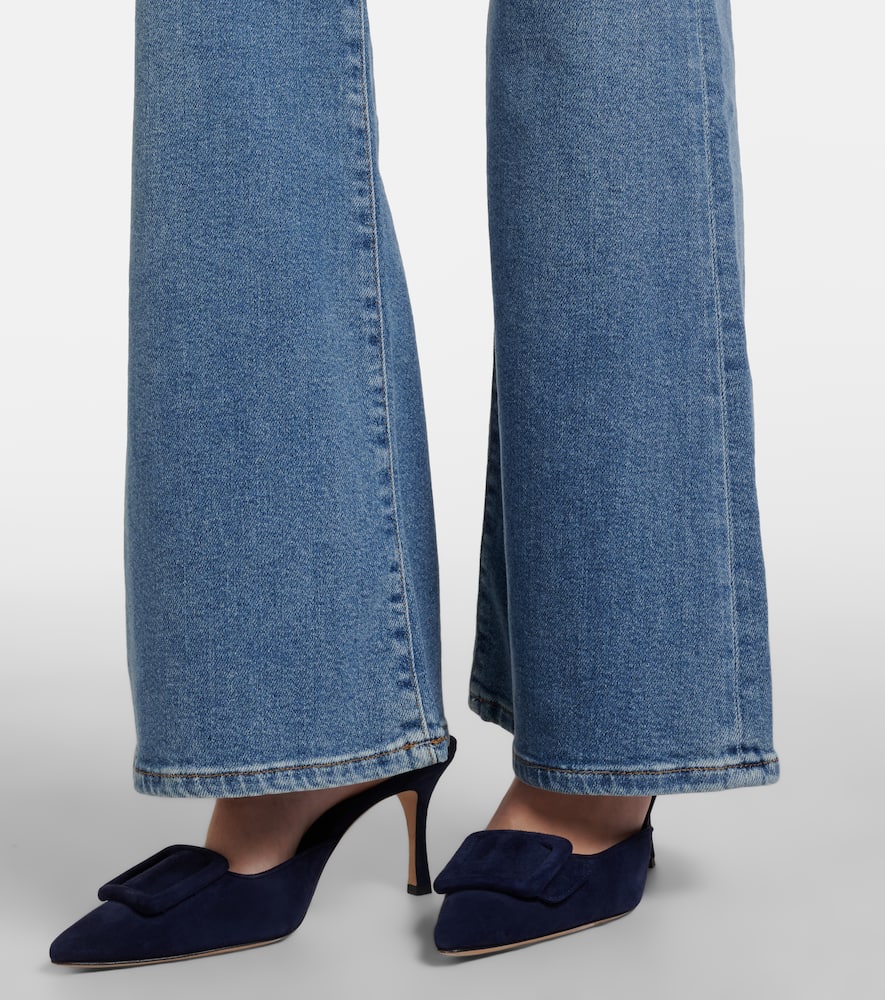 7 For All Mankind Modern Dojo Flared Jeans In Blue