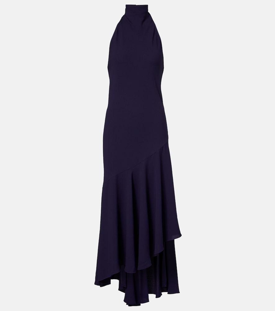 Alaia Alaïa Asymmetric halterneck maxi dress