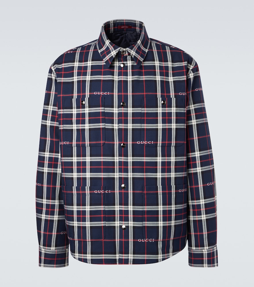 Gucci Plaid cotton shirt